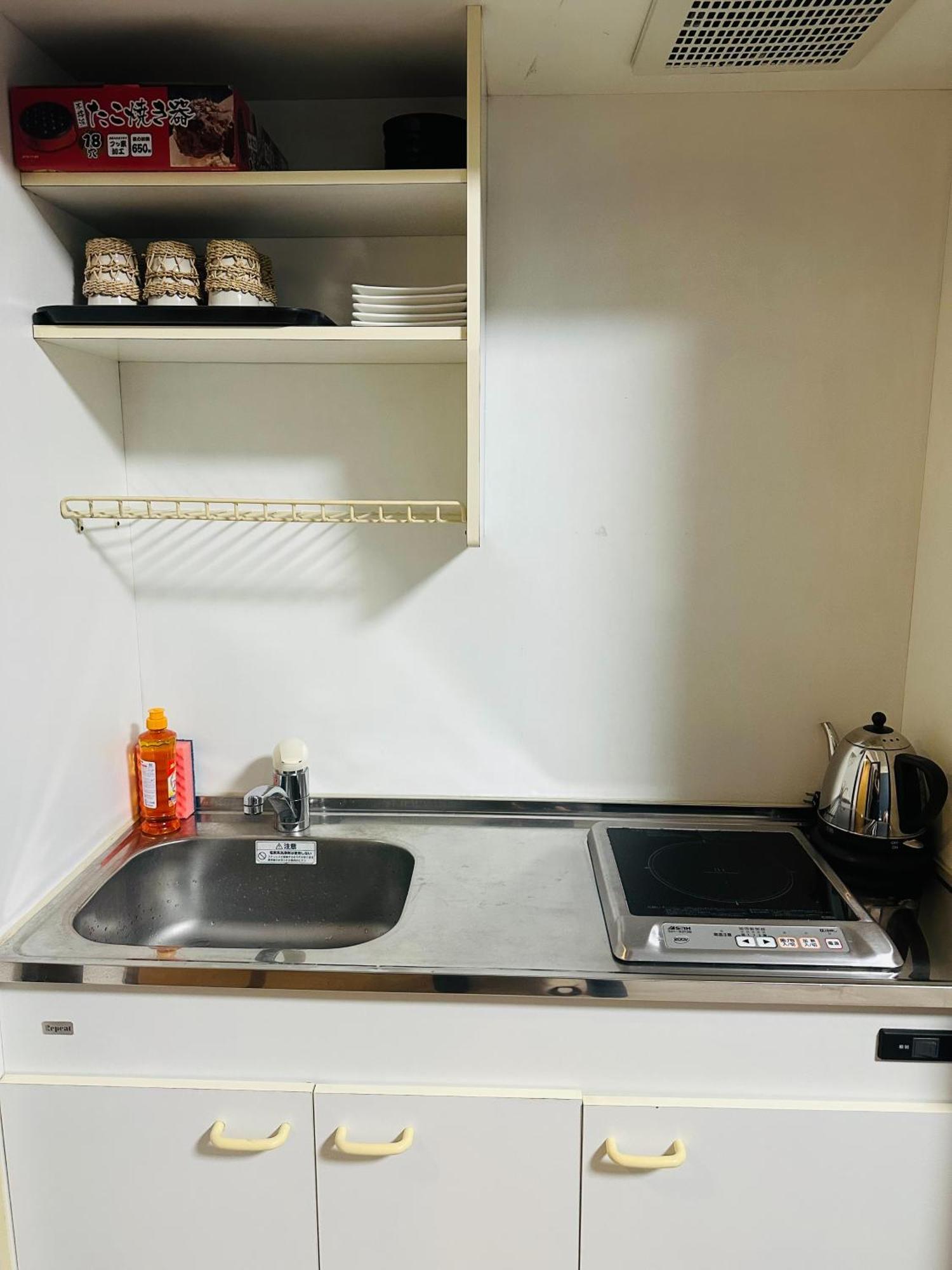 Apartamento グリコ心斎橋道頓堀黒門市場10分wifiホットプレート完備ｖ *